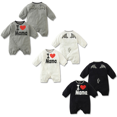 taobao agent Special offer）Baby spring and summer long sleeves, love dad/mother cute casual long climbing 哈 哈