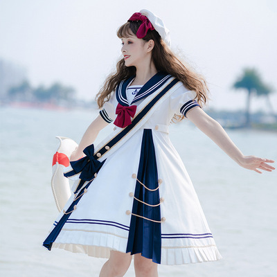taobao agent Genuine navy fresh cute dress, Lolita style