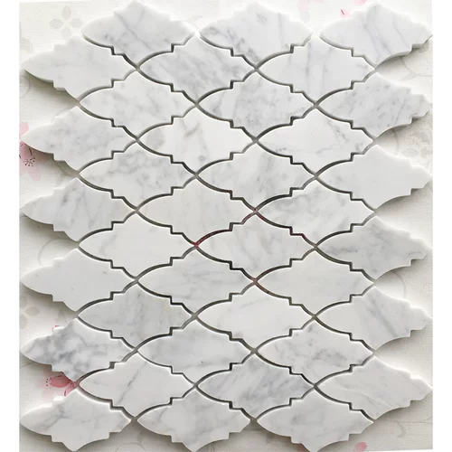 Натуральная мозаика на стену, мраморная головоломка, кленовый лист