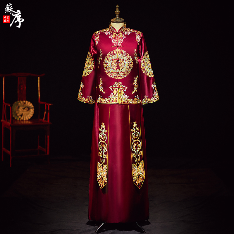 xiuhe clothing 2020 new bride dragon and phoenix gown wedding toast clothing chinese dress pregnant women show kimono women embroidered clothing
