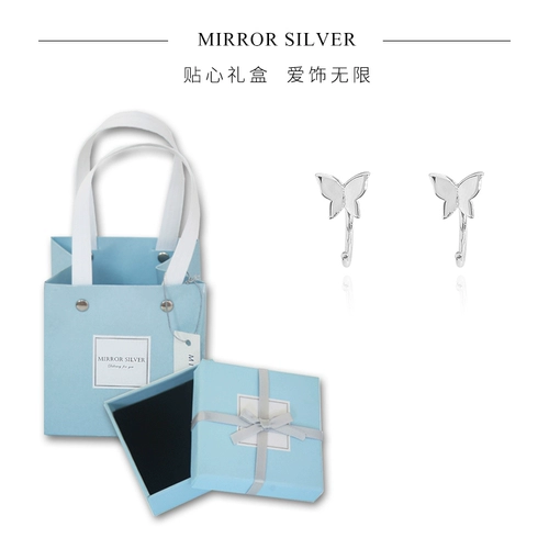 小麋人 Маленькие брендовые серьги, серебро 925 пробы, простой и элегантный дизайн