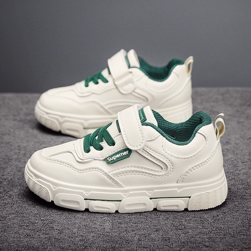 Детская зимняя спортивная обувь для мальчиков, белая обувь, демисезонные кроссовки