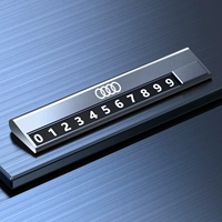 Модель Audi-R [роскошная модель из алюминиевого сплава с ЧПУ] — глубокий космический серый (будет отправлено шесть наборов номеров)