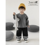 Штаны для мальчиков, детские джинсы, осенние, свободный прямой крой