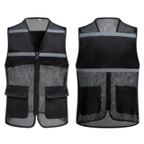 Светоотражающий жилет для работы для занятий на открытом воздухе, делается под заказ, с печатью вашего логотипа