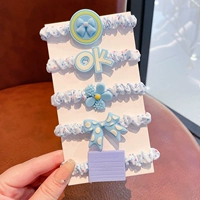 5 кусочков синего