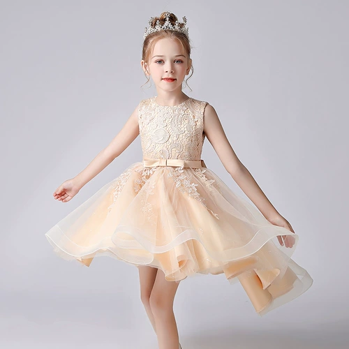 Летняя детская юбка, вечернее платье, кружевной наряд маленькой принцессы, костюм, сезон 2021, в корейском стиле