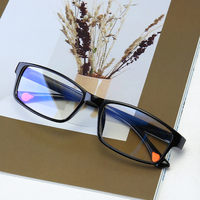taobao agent Fashionable ultra light glasses, resin, lens, for middle age