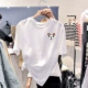 Mickey T-shirt nữ ngắn tay thủy triều lưới màu đỏ Dongdaemun mới Hàn Quốc cá tính hàng đầu Sinh viên phong cách phương Tây Quần áo nữ phong cách Hồng Kông - Áo phông