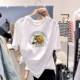 Mickey T-shirt nữ ngắn tay thủy triều lưới màu đỏ Dongdaemun mới Hàn Quốc cá tính hàng đầu Sinh viên phong cách phương Tây Quần áo nữ phong cách Hồng Kông - Áo phông