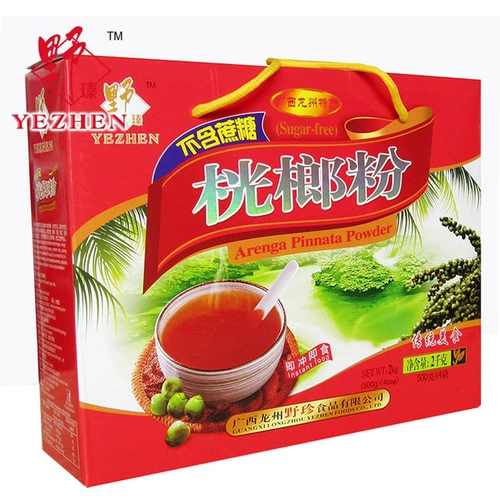 Guangxi Chongzuo Longzhou Specialty Wild Zhenhong Rena Powder 2000G Подарочная коробка 500G*4 пакета Продвижение питания бесплатная доставка