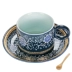 Cúp cà phê Jingdezhen Latte Cup Đặt chén gốm sứ xương cốc cà phê với chiếc đĩa nam và nữ Mug đơn giản - Cà phê