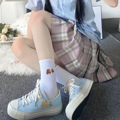 taobao agent Japanese cute embroidery, brand sports socks, with embroidery, with little bears