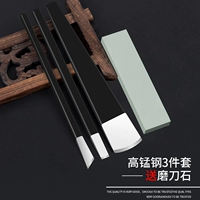 Янчжоу Три ножа+шлифовальный нож Камень+Масло защиты ножа (отправьте оксфордскую сумку)