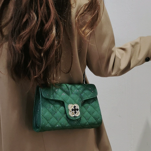 Универсальная цепь с ромбовидным узором, сумка через плечо, премиум класс, в стиле Шанель