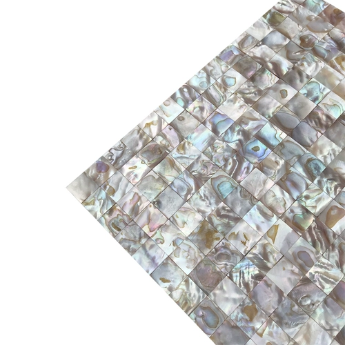 Европейская стиль самоадгезивная натуральная жемчужина белая раковина мозаика мозаика борьба с ванной комнатой