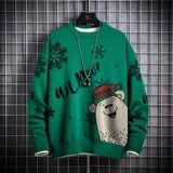 Рождественский демисезонный свитер, оверсайз