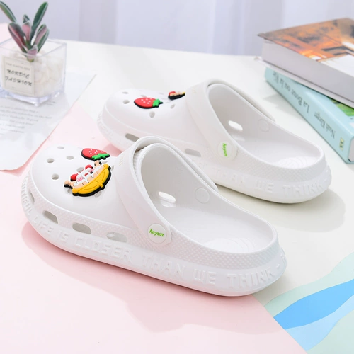 Летняя обувь, нескользящая пляжная униформа медсестры на платформе, дышащие милые сандалии для беременных, тапочки, мягкая подошва