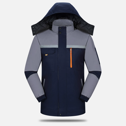 Демисезонная износостойкая светоотражающая утепленная куртка для работы