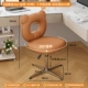 [Легкий роскошный коричневый 360 ° вращение+подъем] крест-фиксированные ноги-бангнибал медведь офисное кресло