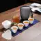 Bộ trà du lịch thủy tinh Bộ bong bóng nhỏ trà xe ô tô túi xách tay ngoài trời một nồi hai cốc lọc nhanh ấm trà bộ ấm chén Trà sứ