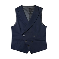 Тибетский синий жилет (Отправить галстук)