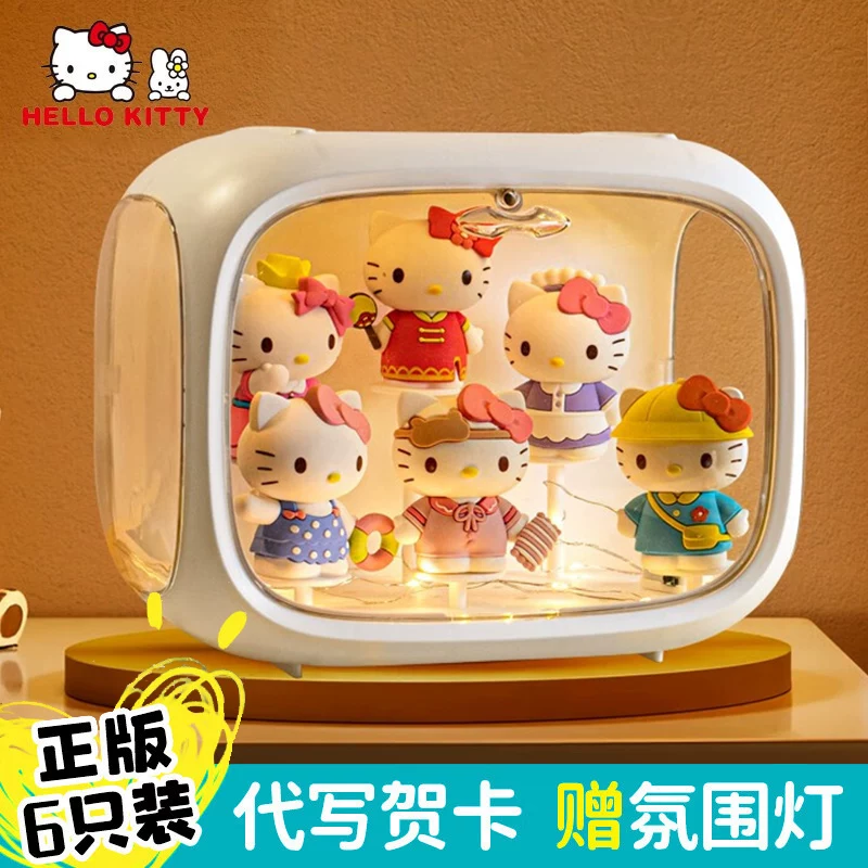 Hello Kitty, hello kitty, оригинальная милая минифигура, набор, кукла, подарок на день рождения