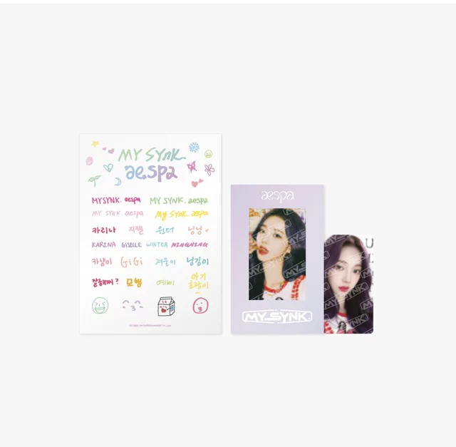 [Spot] 2022 AESPA FM My SYNK Sticker Photo Card Card