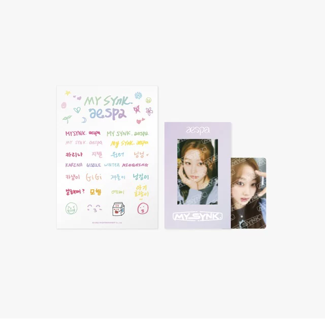 [Spot] 2022 AESPA FM My SYNK Sticker Photo Card Card