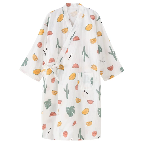 Японский милый банный халат, тонкое длинное ханьфу, пижама