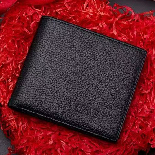 Бумажник, кожаный короткий кошелек, коллекция 2022, воловья кожа, из натуральной кожи