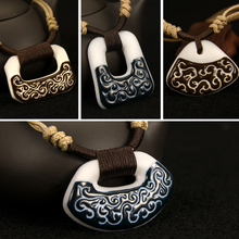 Оригинальное облачное керамическое ожерелье влюбленные в литературу и искусство национальный свитер длинная цепочка