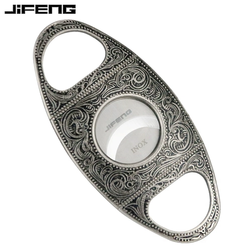 Джифенг муссон сигар срезан ретро -нож из нержавеющей стали изящные вырезанные резок