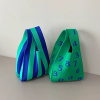 Портативная небольшая сумка, трикотажная сумка-органайзер, барсетка, льняная сумка