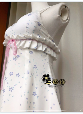 taobao agent [Three Color Jin] Cosplay light sound girl K-ON/Nakano Zi/floral skirt/picture customization