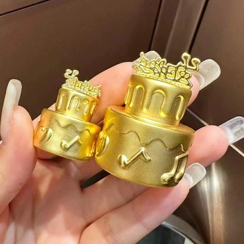 Индивидуальный золотой 3D золотой торт на день рождения