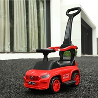 Роскошное красное увеличение рука -пуши + универсальное колесо + музыкальное освещение