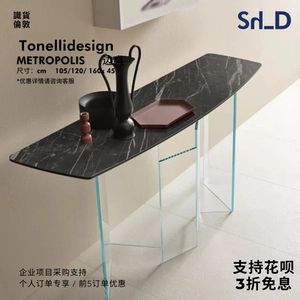Итальянский Tonellidesign импортировал МЕТРОПОЛИС, современная простая модель стеклянного приставного столика для гостиной