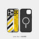Trendy Fashionable Off-White Diagonal Stripes iPhone Stand iPhone Case for iPhone 17, 16, 15, 14 and 13