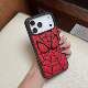 Spiderman Mask Leather Webbing iPhone Case for iPhone 18 – 14