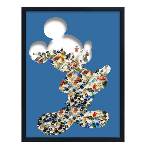 Современный мультфильм животных комикс характер трехмерный физическая картины строительные блоки ребенок комната декоративный фреска робот декоративный рисование