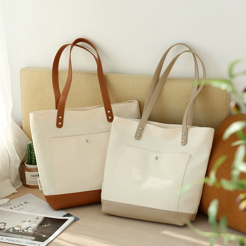 Брендовый вместительный и большой японский шоппер для отдыха, сумка на одно плечо