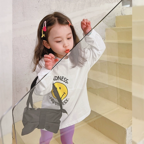 Весенняя длинная приятная телу детская осенняя футболка, в западном стиле