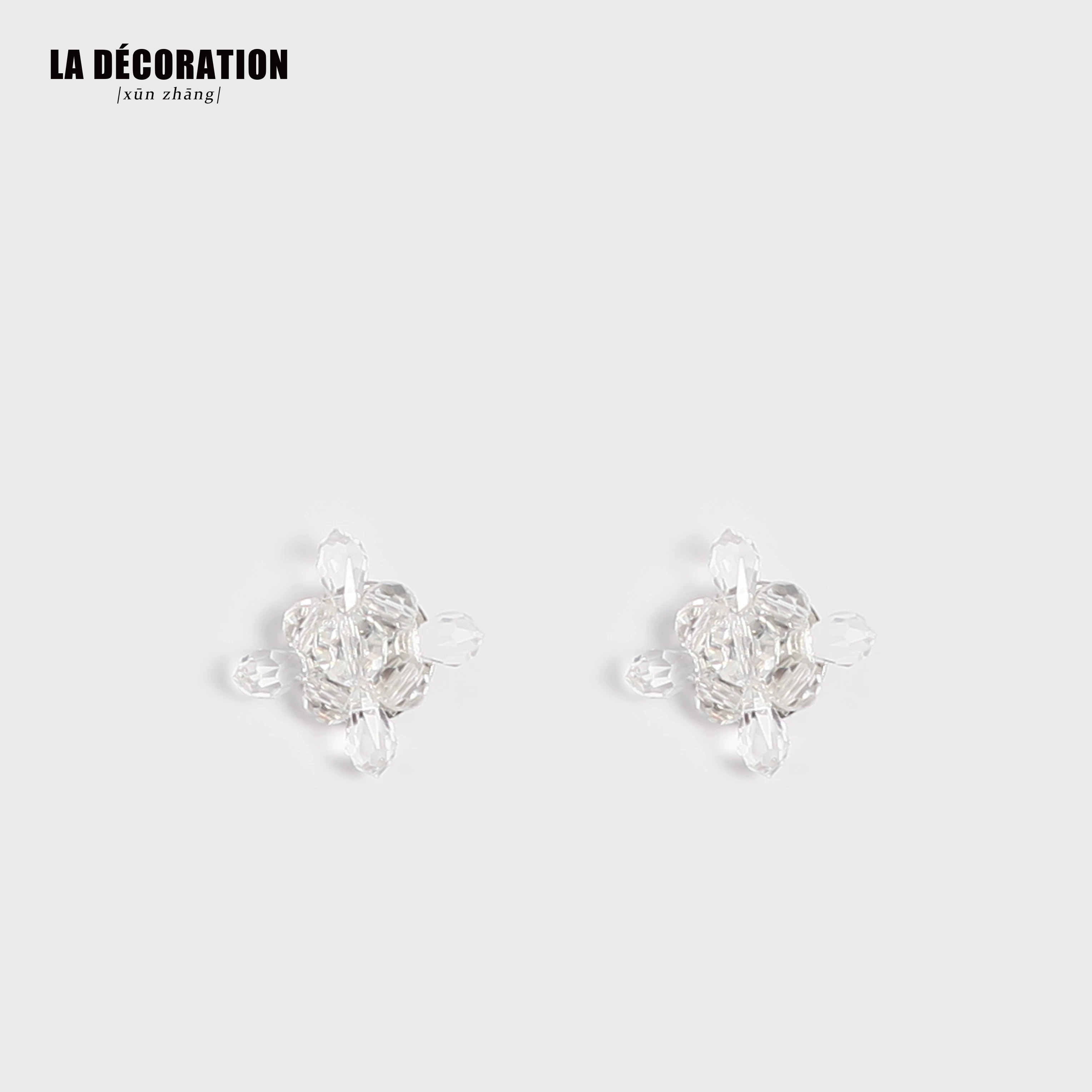 [LA DECORATION украшение для волос новая водопад кристальная жемчужная заколка одной линии акцент]