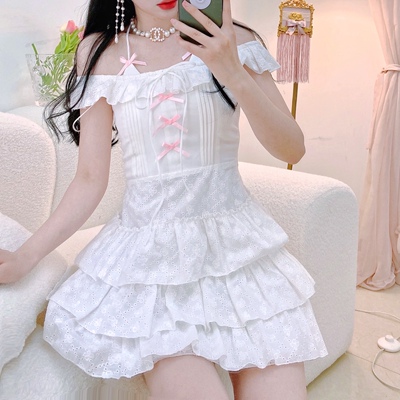 taobao agent Fitted summer dress, french style, city style, bright catchy style