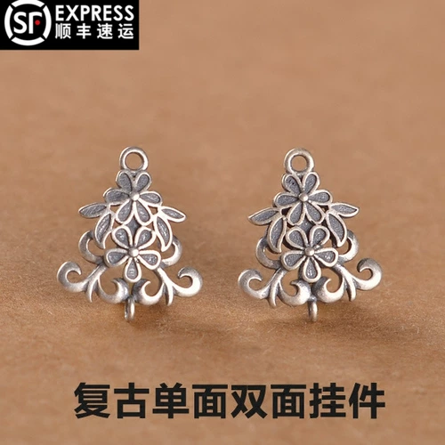 Аксессуары, подвеска, серьги, ожерелье, четки из круглых бусин, серебро 925 пробы