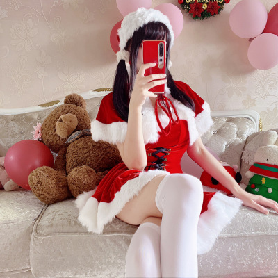 taobao agent Christmas tube top, dress, sexy mini-skirt