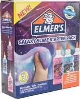 Американская покупка Elmer's 2031521 Galaxy Slime Starter Kit Purp