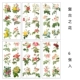6 Retro Flowers One Set
