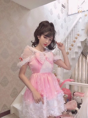 taobao agent Cute fuchsia dress for princess